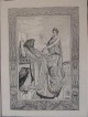 Max Klinger - Jupiter und Venus. Blatt aus Amor und Psyche (1880). Radierung. verkocht voor € 100!