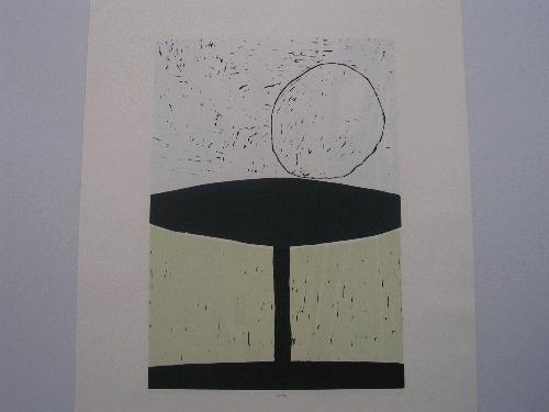 Jurgen Partenheimer - Jürgen Partenheimer: Vasts Apart I, Farblinoldruck, sign. & dat. verkocht voor € 65!