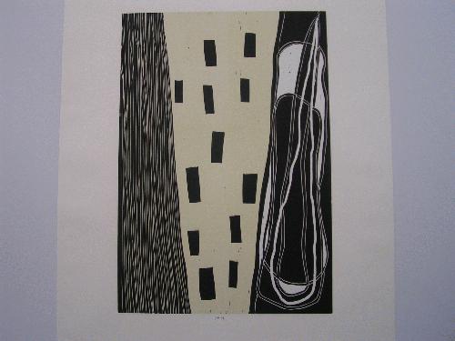 Jurgen Partenheimer - Jürgen Partenheimer: Vasts Apart II, Farblinoldruck 1991, sign. & dat. verkocht voor € 65!