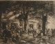 Max Liebermann - Kellergarten in Rosenheim, Radierung 1895 verkocht voor € 150!
