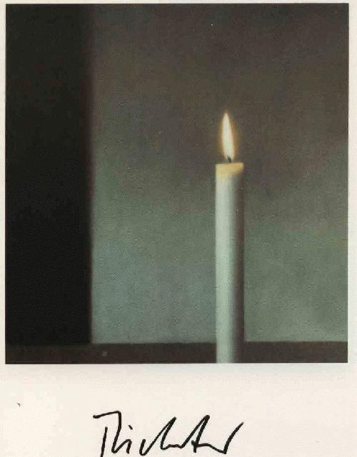 Gerhard Richter - Kerze, KPK, handsigniert verkocht voor € 125!