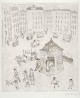 Kurt Muhlenhaupt - - KIOSK in BERLIN - handsignierte KaltNadelRadierung 1973 - BERLINER Künstler d.Gruppe BLÜCHERSTR.23 verkocht voor € 100!