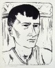 Erich Heckel - Knabenkopf / Otto Mueller, Originallithographie 1946, handsigniert verkocht voor € 600!