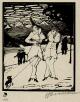 Arminius Hasemann - Kokotten am Kai von Luzern, Holzschnitt um 1912/14 verkocht voor € 60!