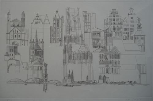 Otto Rohse - Köln; Kupferstich verkocht voor € 79!