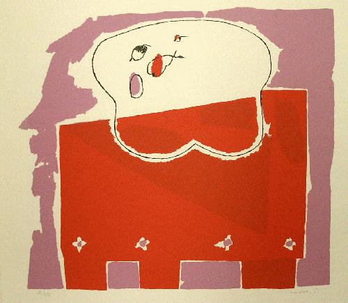 Hans Laabs - Komposition, Siebdruck, signiert, nummeriert, 1971 verkocht voor € 48!