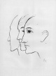 Karl Hofer - Köpfe, Lithografie, signiert verkocht voor € 350!