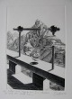 Jürgen Czaschka - KUPFERSTICH mit GRABSTICHEL - ESCHER und MAGRITTE beim Five o clock tea auf dem MONTE ZANNI verkocht voor € 35!