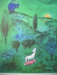 Marc Chagall - Lamon findet Daphnis. Radierung, limitiert, handnumeriert. verkocht voor € 105!