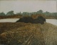 Peter Redeker - Landschaft, Farbradierung 1979 verkocht voor € 60!
