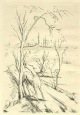 Felix Meseck - Landschaft mit Ziegen, um 1920, signiert verkocht voor € 70!