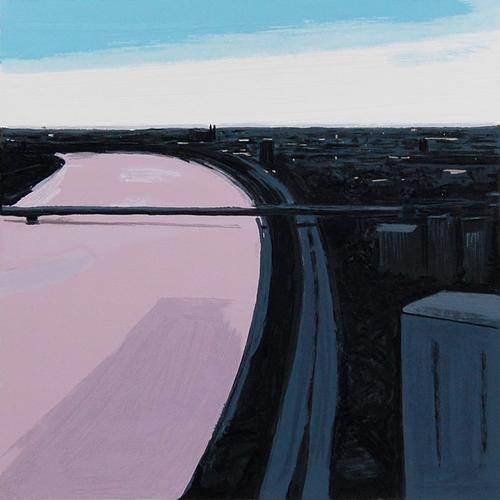 Sigrid Nienstedt - Landschaft SN 111, Original Siebdruck, 1999 verkocht voor € 260!