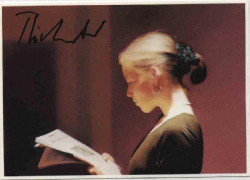 Gerhard Richter - Lesende. KPK, original handsigniert. verkocht voor € 100!