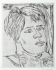 Erich Heckel - Lesendes Mädchen, Originalradierung 1954, handsigniert verkocht voor € 600!