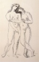 Arno Breker - Liebespaar. Gerahmte und handsignierte Lithographie von Arno BREKER (1900-1991 D) verkocht voor € 249!
