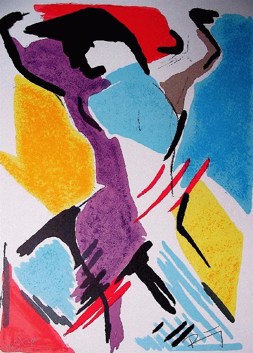 Klaus Rilling - Lithografie von 1984 verkocht voor € 40!