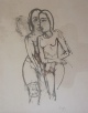 Karl Hofer - Lithographie aus dem Zenana-Zyklus verkocht voor € 120!