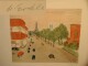 Artur Erdle - Lithographie, handsigniert, Düsseldorf Rheinuferstrasse verkocht voor € 100!