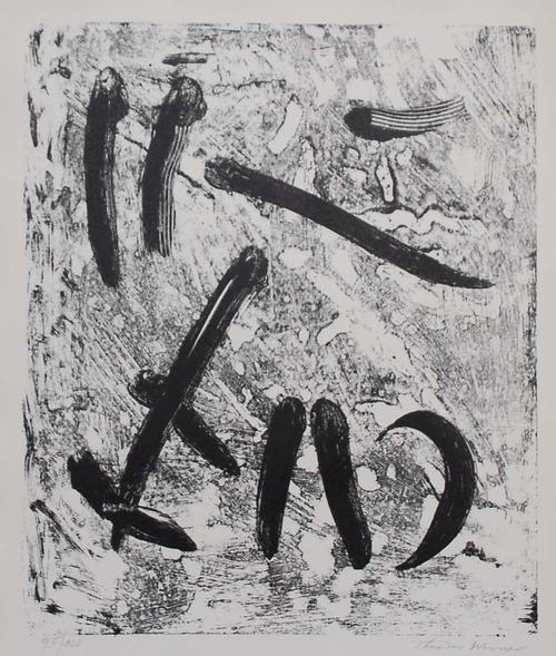 Theodor Werner - Lithographie, signiert, Exemplar e.a., 1964 kopen? Bied vanaf 85!