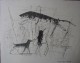 Josef Hegenbarth - Lithographie um 1950, Tigerdressur verkocht voor € 60!
