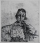 Ludwig Meidner - Ludwig Meidner, Frauenporträt, Radierung verkocht voor € 35!