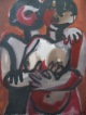 Luigi Coppa - Luigi Coppa, Gouache, Liebende, signiert, datiert 72 verkocht voor € 1350!