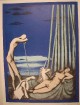 Mac Zimmermann - Mac Zimmermann: Der Abend (Nacht), 1967/71, Original-Farblithographie verkocht voor € 115!
