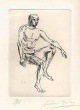 Arno Breker - Männlicher AKT - OriginalRadierung 1976, handsigniert, numeriert verkocht voor € 110!