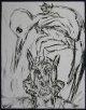 Martin Disler - Martin Disler - Teufel - handsignierte Lithografie 1991 verkocht voor € 320!