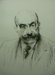 Max Liebermann - Max Liebermann - Original Radierung v.1913 - Selbstporträt !! verkocht voor € 500!