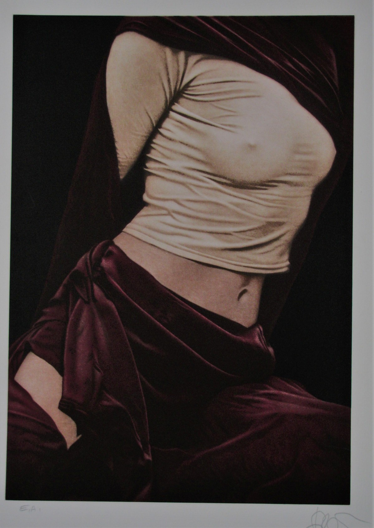 Willi Kissmer - MEZZOTINTO - SCHABKUNST . E.A. SEHR SELTEN . verkocht voor € 550!