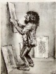 A. Paul Weber - Mit Zuversicht - handsignierte Lithographie verkocht voor € 140!