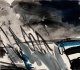 Bernd Zimmer - Moritzplatz Edition, Expressive frühe Malerei auf Papier von 1977, Unikat, handsigniert verkocht voor € 325!