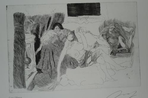 Alfred Hrdlicka - Muster ohne Wert, Radierung verkocht voor € 80!