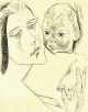 Heinrich Nauen - Mutter u.Kind.Orig.Radierung von 1919. verkocht voor € 75!