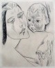 Heinrich Nauen - Mutter und Kind. Original-Radierung 1919 verkocht voor € 65!