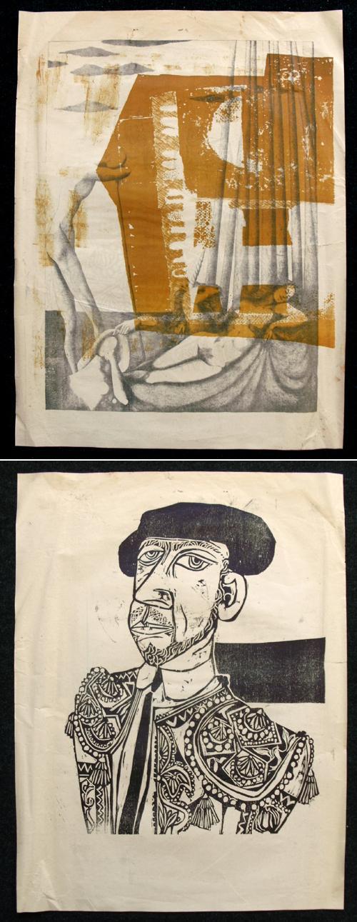 Mac Zimmermann - Nacht. unsignierter Andruck, 1967. + Holzschnitt Seidl-Seitz. kopen? Bied vanaf 60!