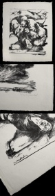 Willy Jaeckel - Nahkampf. Lithographie, 1916. Aufl.: 30 Expl. verkocht voor € 150!