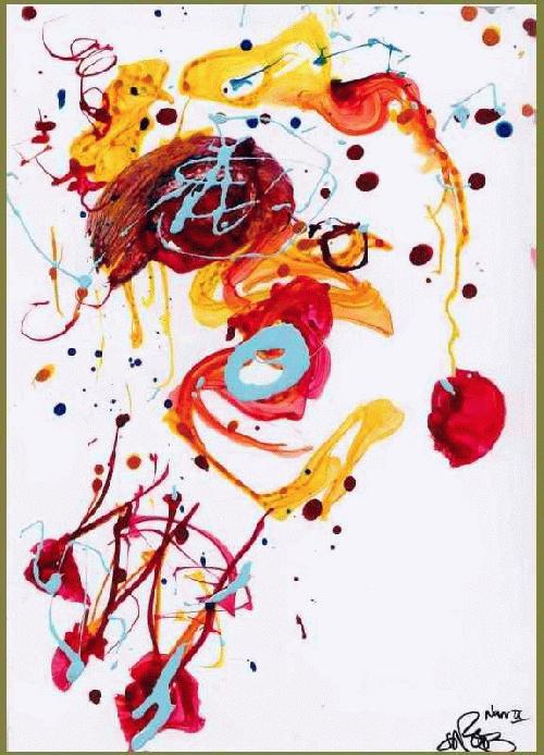 Sascha Nicolaus - NARREN PLACEBO II - 2003 -handsignierte Original Zeichnung des BERLINer HdK/UdK Absolventen verkocht voor € 45!