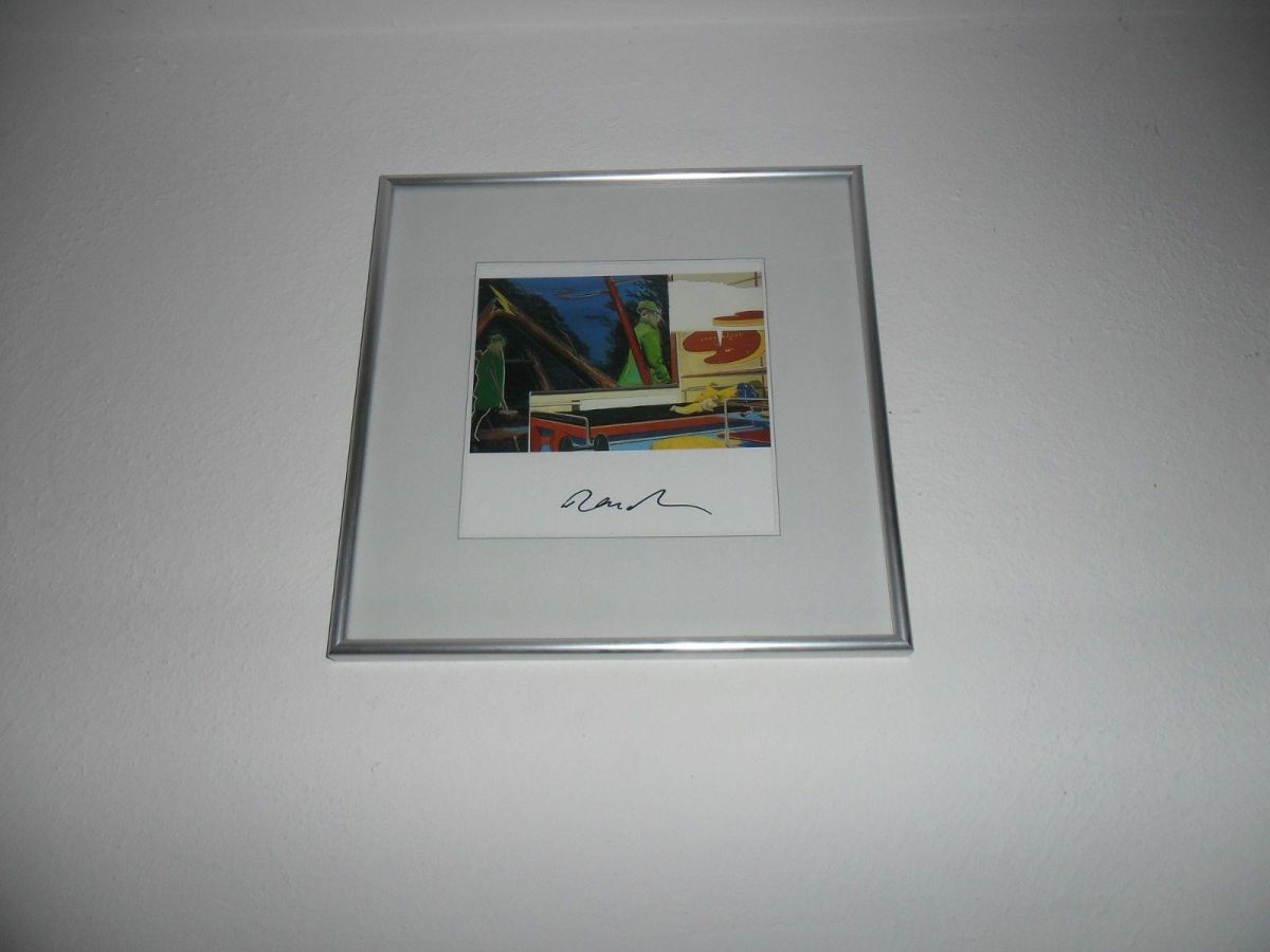 Neo Rauch - Neo Rauch handsignierte Buchseite verkocht voor € 90!