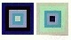 Josef Albers - Nr. XVI ? 4 (1) aus ?Interaction of Color? (1970), Farbserigrafie verkocht voor € 50!