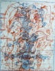 Bernhard Schultze - Nur ein Migof-Gedanke, Original-Lithographie in 3 Farben, 1972, signiert, 83/150 verkocht voor € 100!