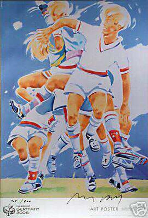 Norbert Bisky - Offset-Farblithographie von 2004/2006, handsigniert, numeriert, Auflage 800 Exemplare verkocht voor € 90!