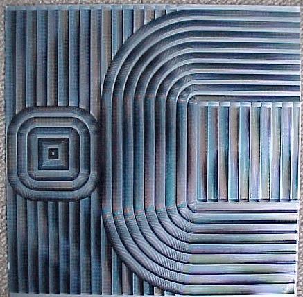 Herbert W. Kapitzki - Ohne Titel auf Karton und loser Folie 1972 verkocht voor € 40!