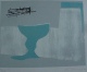 Alexander Camaro - ohne Titel, blaue Formen verkocht voor € 180!