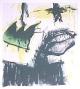 Wolfgang Troschke - Ohne Titel, Kleiner Farbsiebdruck 1988 verkocht voor € 40!