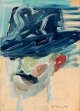 Rainer Fetting - Ohne Titel, Malerei auf Papier von 1978, Unikat, Aus Galerie am Moritzplatz, handsigniert verkocht voor € 520!