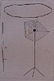 Jurgen Partenheimer - ohne Titel, Rdierung 1986 verkocht voor € 100!