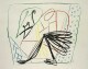 Marcus Lupertz - ohne Titel.signierte Farbserigraphie verkocht voor € 150!