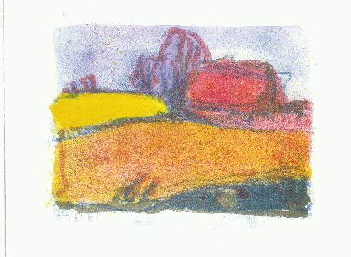 Klaus Fussmann - OHRFELDHAFF--Lithographie(coloriert)--2002-- Handsigniert verkocht voor € 165!